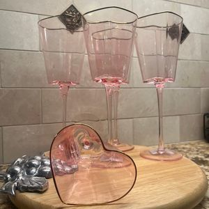 Heart Shaped Wine Glasses Long Stem